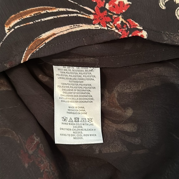 Maeve Floral Peasant Blouse, Size L - Picture 11 of 15